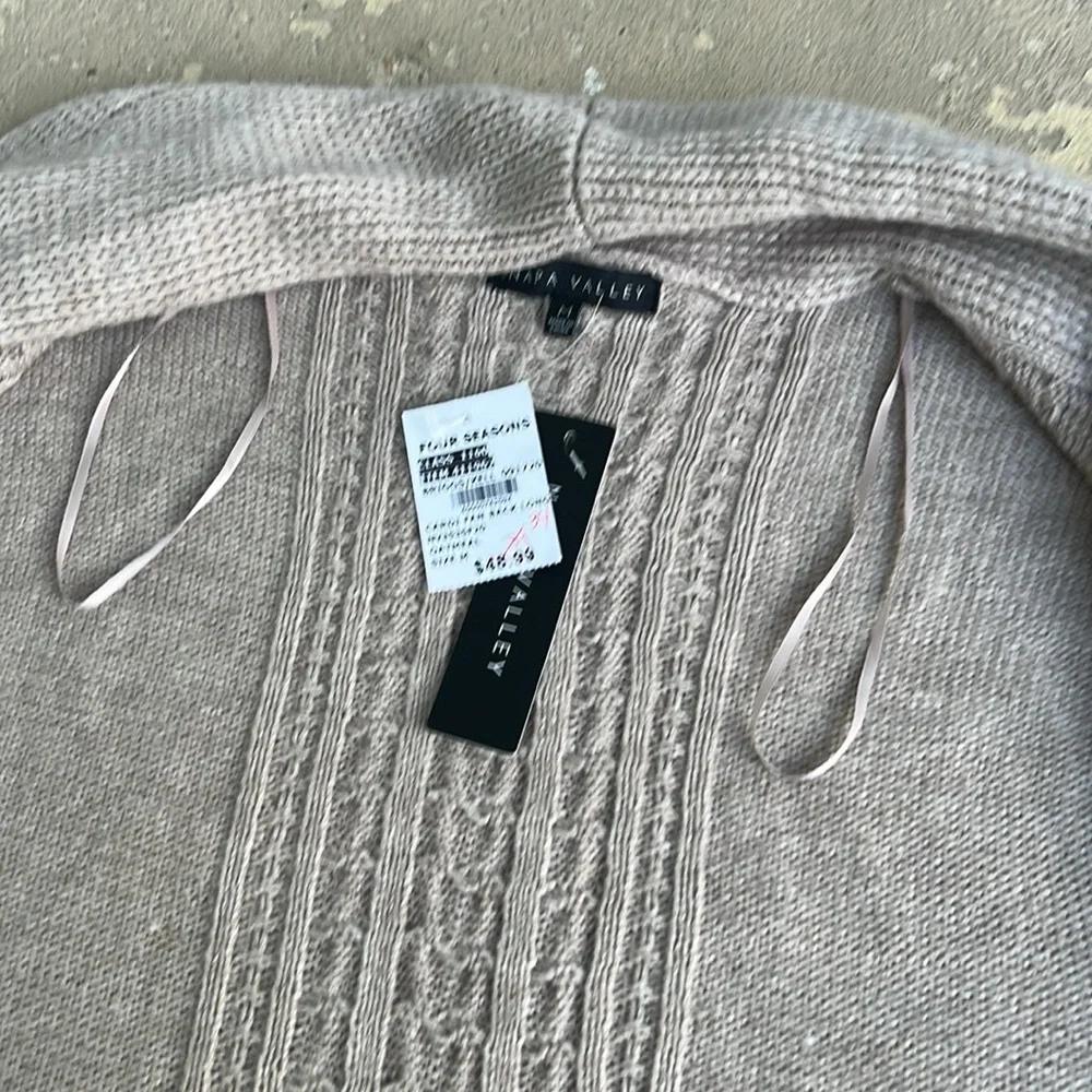 New Napa Valley oatmeal fan back long cardigan - Picture 14 of 14